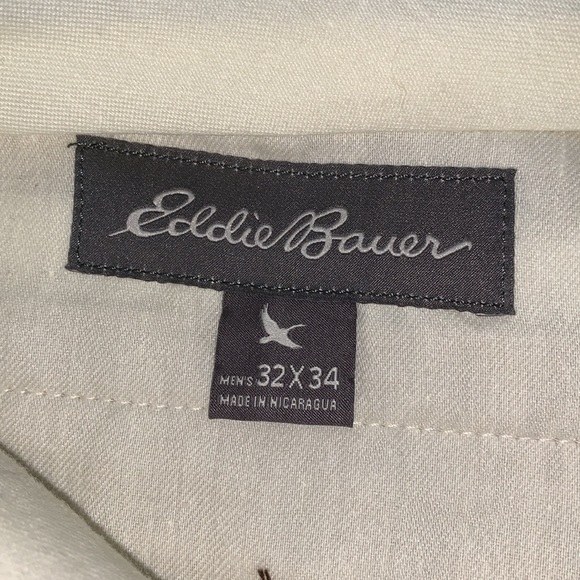 Eddie Bauer Mens Khaki Pants 34”W and 33” Inseam. Like new condition. 9.5/10 - Picture 8 of 12